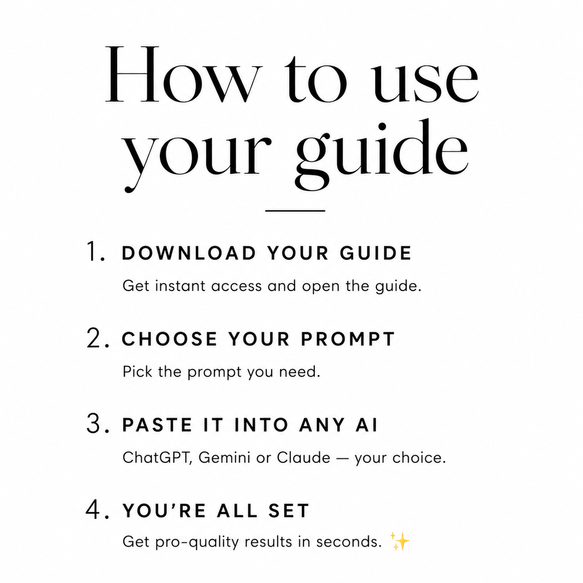 How to use the StayScale prompts, step by step